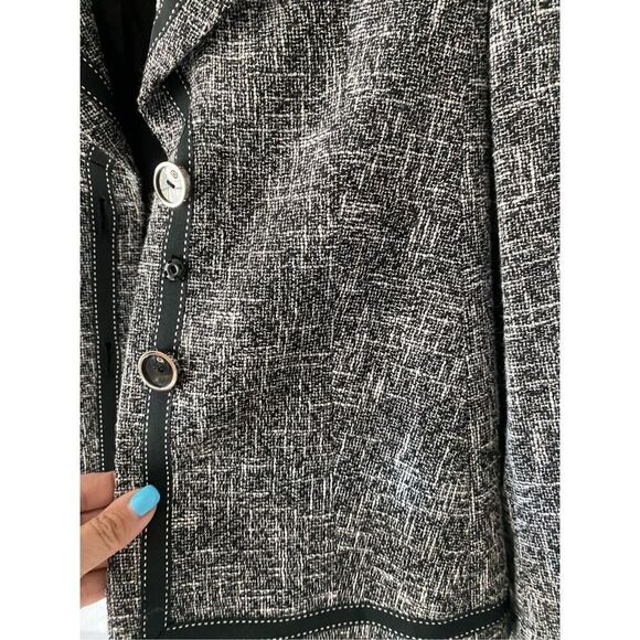 ESCADA Wool blend  Blazer Womens Shoulder Pads Tailored Jacket Office Classic si - Picture 9 of 11